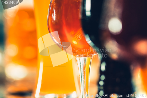 Image of Beer taps in a pub