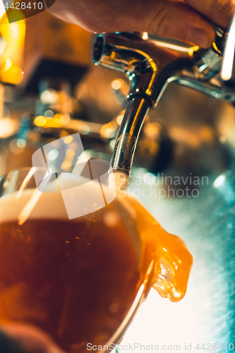 Image of Beer taps in a pub