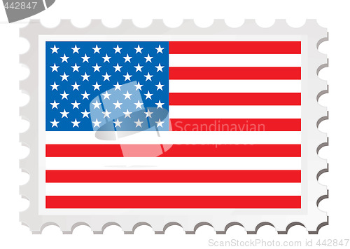 Image of us flag card