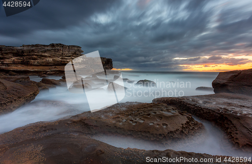 Image of Potter Point scenic long exposure seascape Australia