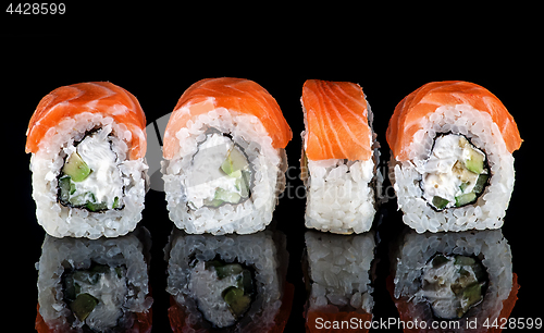 Image of Traditional Japanese sushi roll philadelphia