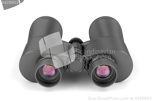 Image of Binoculars on white background