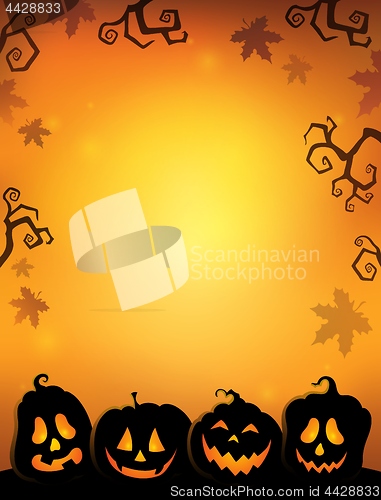 Image of Pumpkin silhouettes thematics image 2