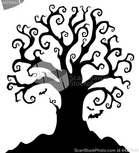 Image of Halloween tree silhouette topic 1