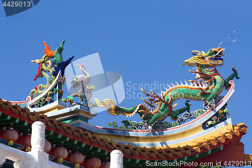 Image of Detail of the Chinese Temple Kuala Lumpur