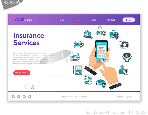 Image of Online Insurance Services Concept