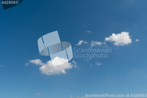 Image of White clouds in the summer sky