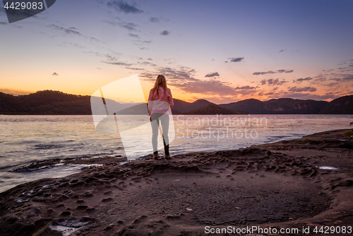 Image of Watching the sunset from foreshore of Peat Island