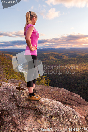 Image of River view mountain vista