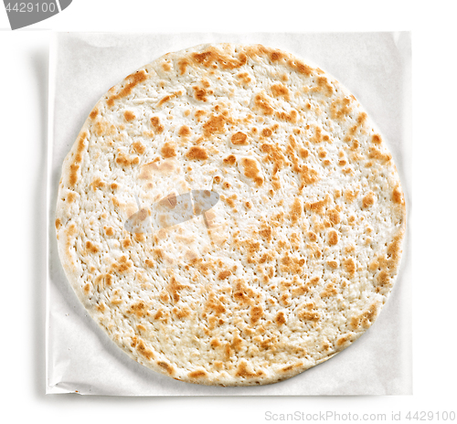 Image of Flat Bread isolated on white background