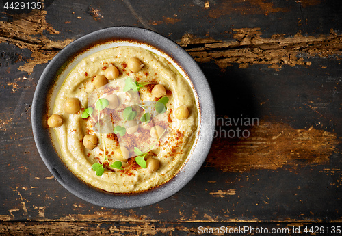 Image of bowl of hummus