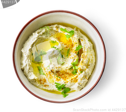 Image of bowl of hummus spread