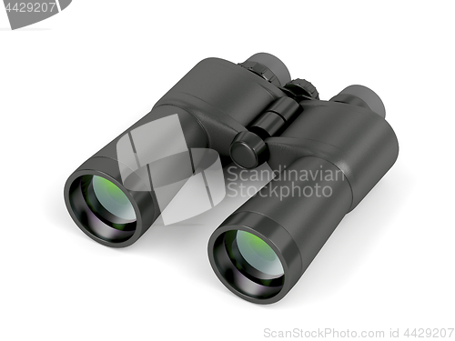 Image of Binoculars on white background