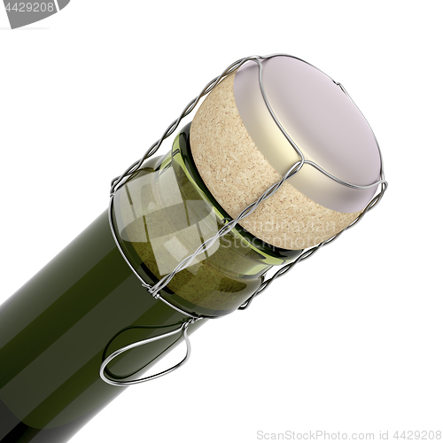 Image of Closed champagne bottle