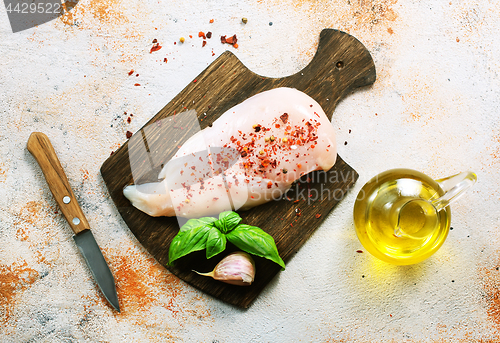 Image of raw chicken fillet