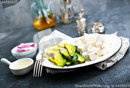 Image of avocado with feta