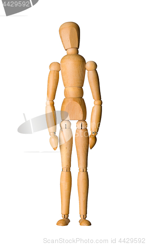 Image of Wooden mannequin isolated