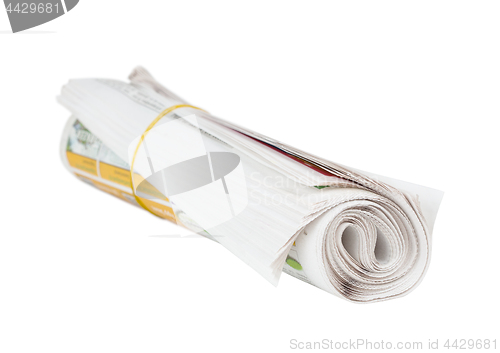 Image of Roll of newspapers.