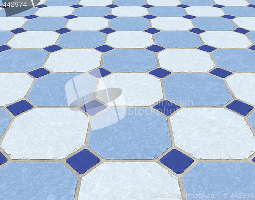 Image of tiled marble floor