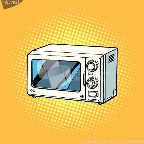 Image of microwave oven, kitchen equipment