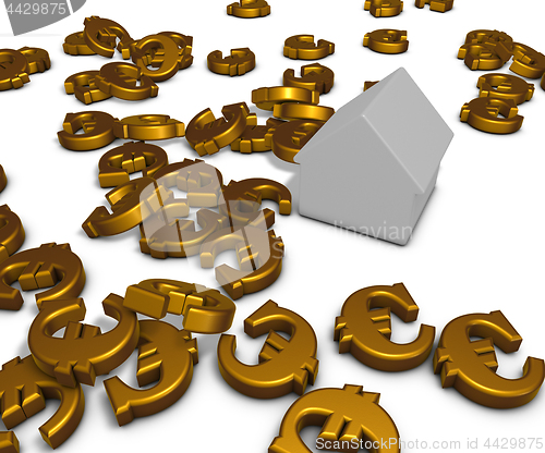 Image of house and euro symbols