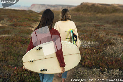 Image of Surfer girls