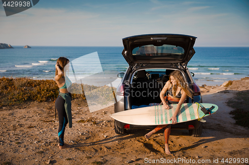 Image of Surf and friendship Getting ready for another surf day