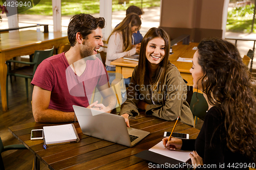 Image of Friends studying together 