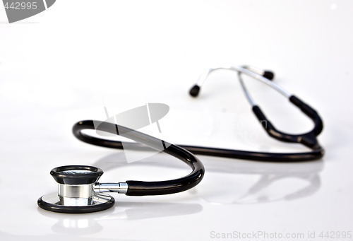 Image of stethoscope on white