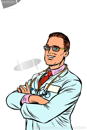 Image of Confident doctor. Medical profession