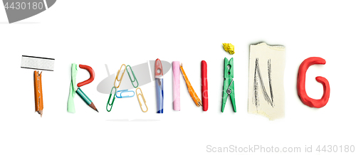Image of Concept of idea with colorful crumpled paper