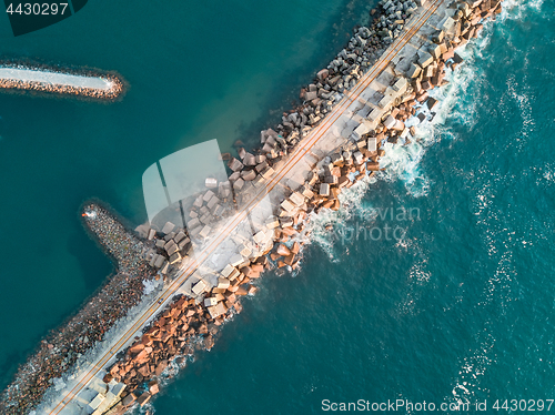 Image of Aerial views Port Kembla Breakwall