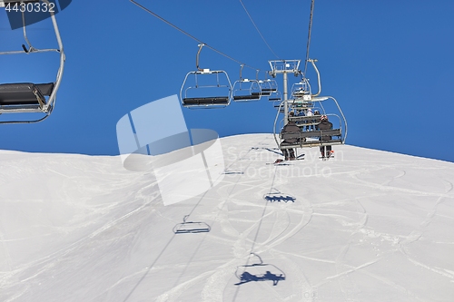 Image of Ski lift at a ski resort