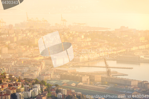 Image of Aerial view of Trieste, Italy.