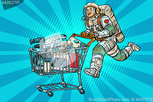 Image of Astronaut on sale of home appliances