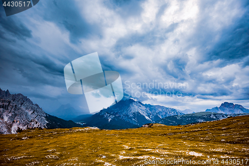 Image of Storm clouds Italy Dolomites