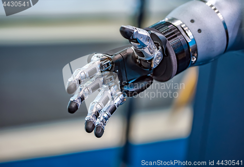 Image of Futuristic Robotic Hand for a handshake