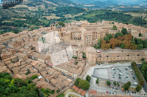 Image of Aerial view of Urbino Italy