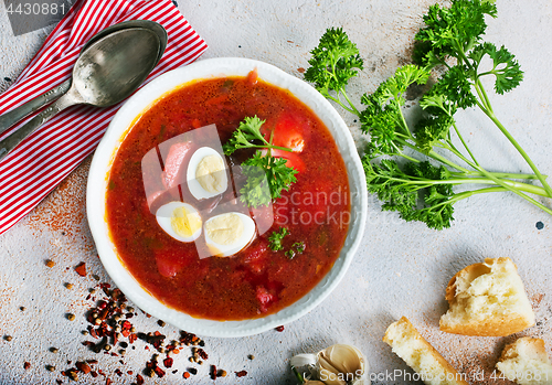 Image of Traditional Ukrainian borsch