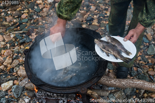 Image of delicious fresh-soup from fish