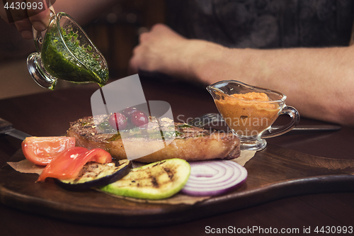 Image of grilled beef steak