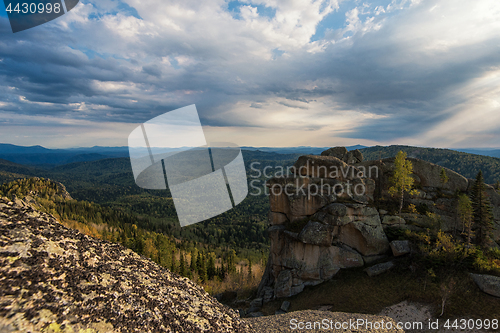 Image of Beauty view in mountains of Altai