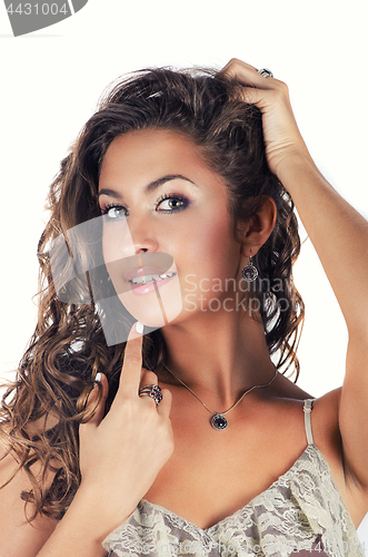 Image of Young beauty lady portrait