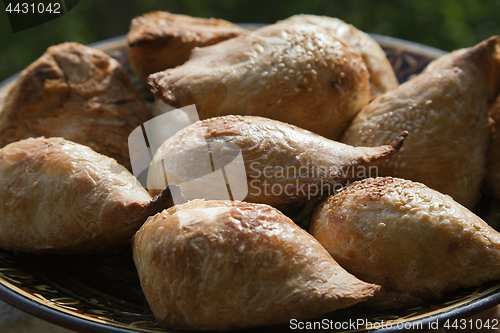 Image of Uzbek traditional pastry samsa