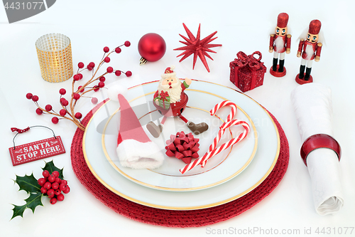 Image of Christmas Dinner Fun Table Setting