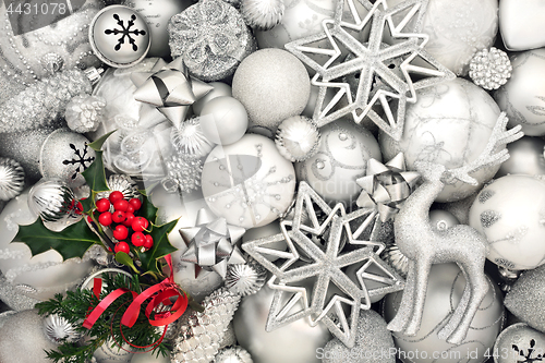 Image of Beautiful Christmas Bauble Background