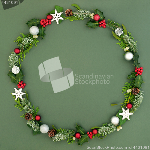 Image of Christmas and Winter Wreath