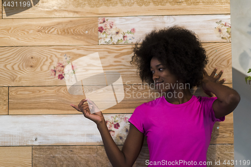 Image of portrait of afro american woman
