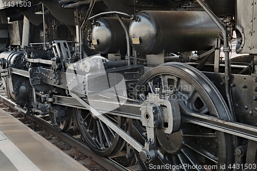 Image of Steam Locomotive Detail