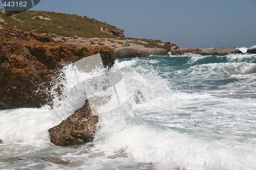 Image of Ocean Waves Beating